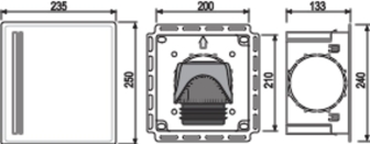 SANIT Wandeinbaukasten mit Rohrbelüfter DN 70-100