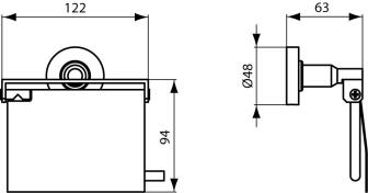 Ideal Standard IOM Papierrollenhalter mit Deckel