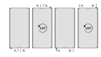 Lieferung in Standardfarbe RAL 9016 Verkehrsweiß