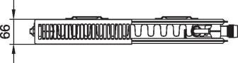 Kermi Ventilheizkörper therm-x2 Plan-V (PTV) Typ 12 Bauhöhe 505mm