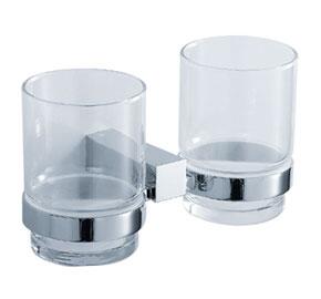 Aquaconcept SilverLine Glashalter 2-fach Wandmontage