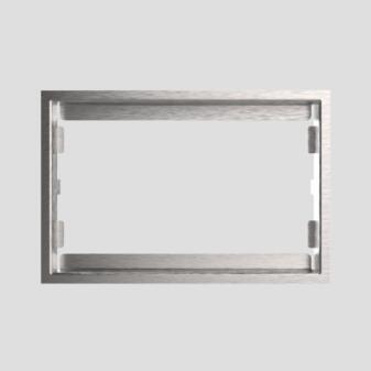 SANIT WC-Nachrüstrahmen 10mm Edelstahlgebürstet