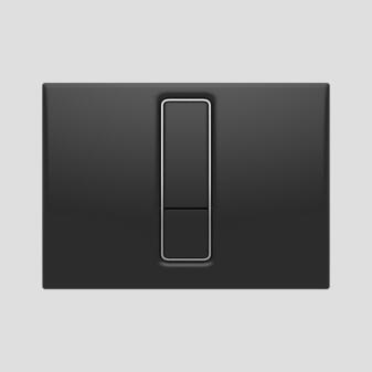 SANIT Betätigungsplatte INEO Bright 2Cmatt schwarz