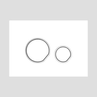 SANIT Betätigungsplatte INEO CEDO 2Cweiß