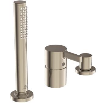 Ideal Standard Joy 3-Loch Wannenrandarmatur (ohne Auslauf) mit ausziehbarer Stabhandbrause und