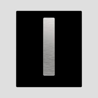 SANIT Urinal-Abdeckplatte Ineo Bright, Glas schwarz