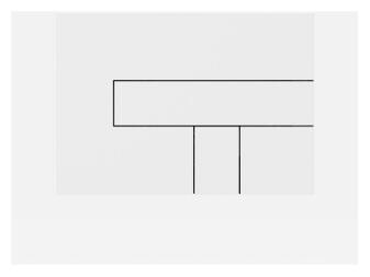 SANIT Betätigungsplatte LOS Kunststoff, weiß