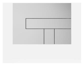 SANIT Betätigungsplatte LOS chrom hochglanz