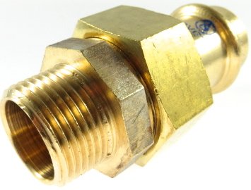 Kupfer Press Rohrverschraubung Aussengewinde flachdichtend