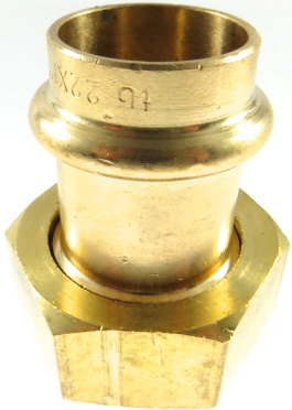 Kupfer Press Halbe Verschraubung