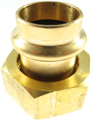 Kupfer Press Halbe Verschraubung