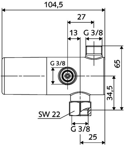 SCHELL Eckventil-Thermostat