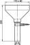 SANIT Anschlussrohr mit Auffangtrichter für Leckwasser d:40 x 250 mm