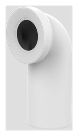 Sanit WC-Anschlussbogen DN100 weiß 90 Grad