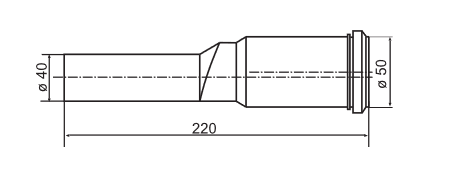 SANIT Reduzierstück 40x50mm