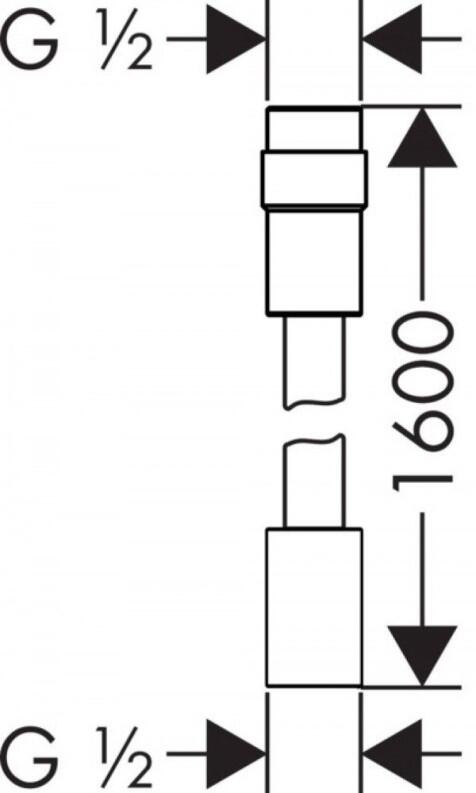 Axor Brauseschlauch 1,60 m mit Volumenkontrolle