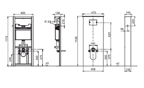 SANIT Sanitärmodul INEO SOLO Wand-WC weiß