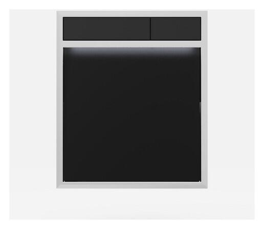 SANIT Betätigungsplatte LIS mit Beleuchtung Grundplatte Glas schwarz Tastenpaar schwarz