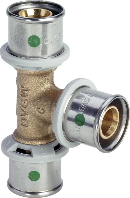 VIEGA T-Stück 63 x 32 x 63mm, Rotguss