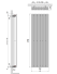 Paneelheizkörper Vertikal zweilagig Höhe 1200mm