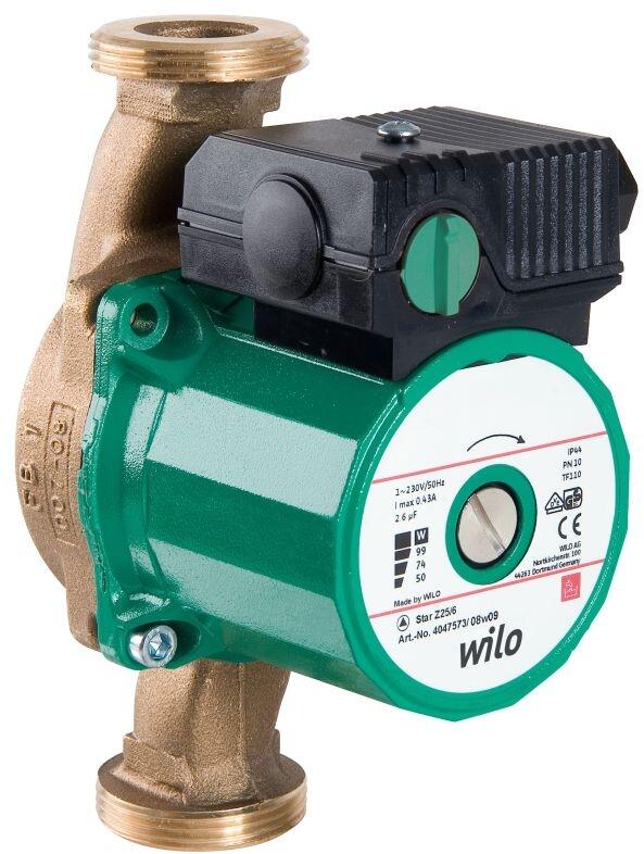 Wilo Nassläufer-Standardpumpe Star-Z 20/1, Rp 1/2 , 1x230V, 38W