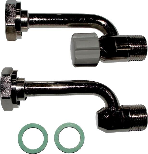 Wolf Anschlussteil Warm-/Kaltwasser 1/2" f&uuml;r Aufputzinstallation, verchromt 2071677