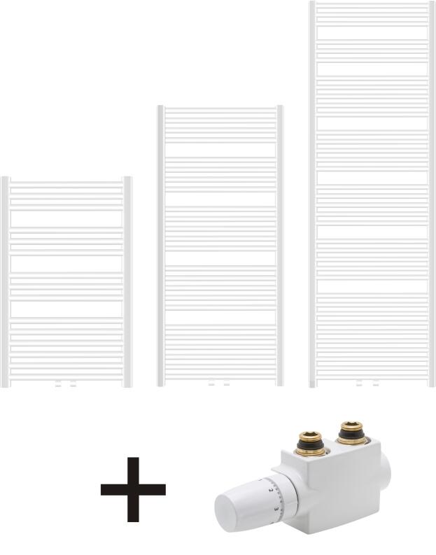 Mittelanschlussarmatur Sami-Set weiß optional wählbar