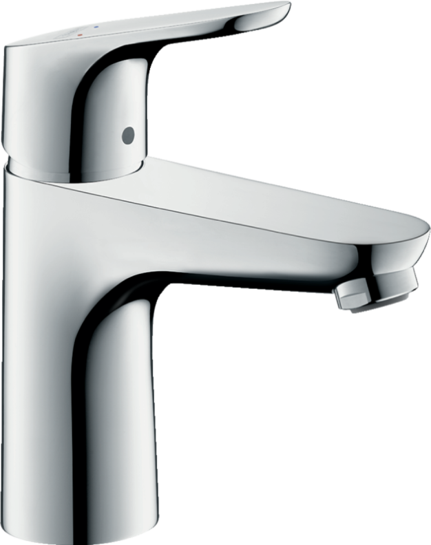 Hansgrohe Focus Einhebel-Waschtischmischer 100 LowFlow ohne Ablaufgarnitur