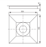 SANIT Duschbord 900x900x40
