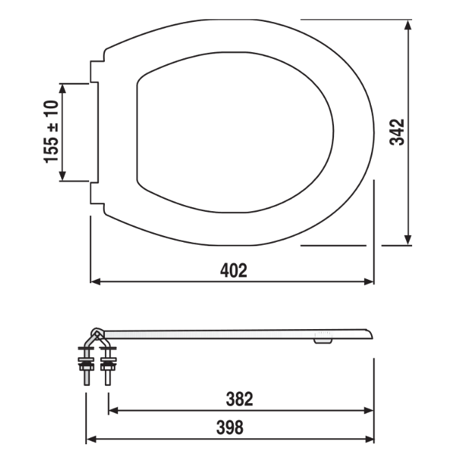 SANIT Kinder-WC-Sitz(minisit) ohne Deckel Thermoplast weiß