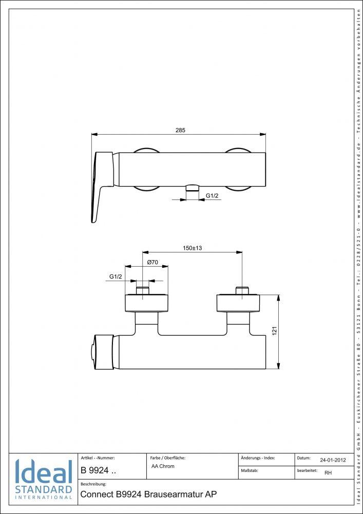 Ideal Standard Connect Blue Brausearmatur AP