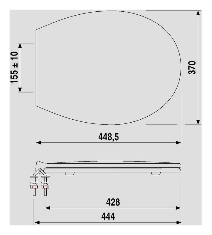 SANIT WC-Sitz city Thermoplast ES-Scharniere manhattan