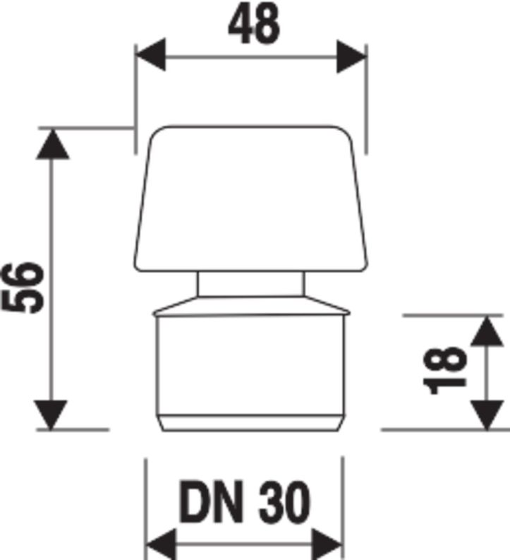 SANIT Rohrbelüfter für Einzelobjektbelüftung DN 30