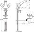 Ideal Standard Alpha Waschtisch-Zweigriffarmatur (Auslaufhöhe 90 mm)