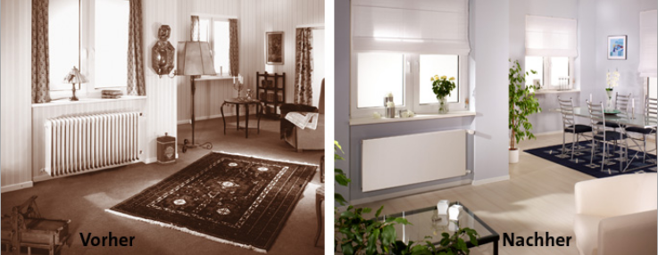 Purmo Plan Compact Modernisierungs- Heizkörper Typ 11, Bauhöhe:400mm