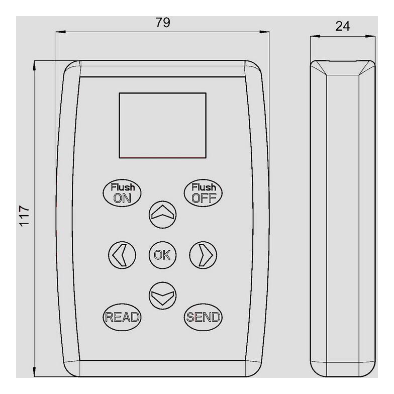SANIT Bidirektionale WS-Fernbedienung DO-5.1S