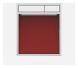 SANIT Betätigungsplatte LIS mit Beleuchtung Grundplatte Glas rot Tastenpaar weiss