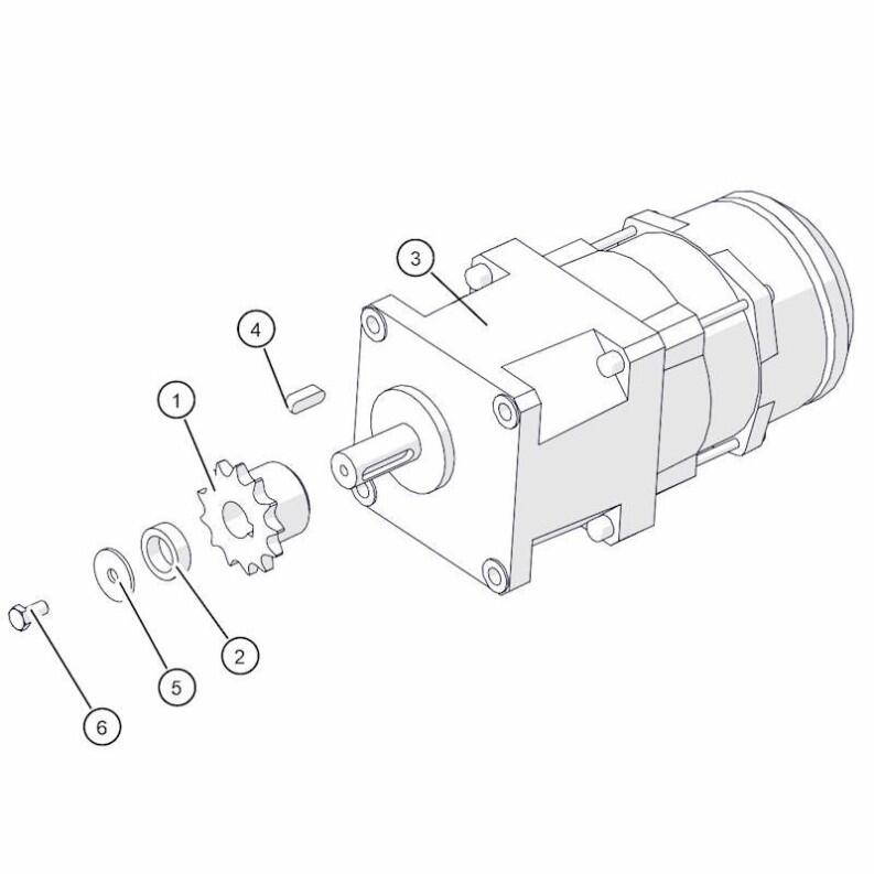 ETA Pe-Stokermotor mit Kettenrad für PE/PC/Twin 15-26
