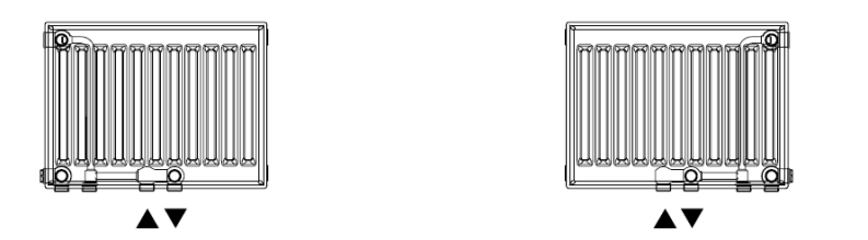 Vorlauf links und Rücklauf rechts