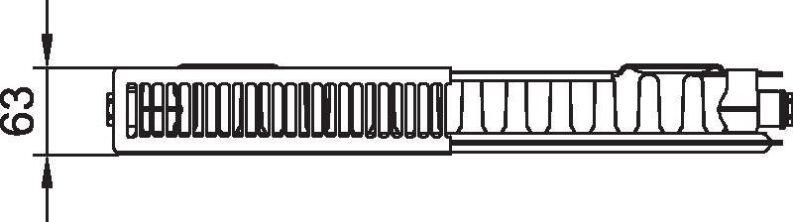 Kermi Kompaktheizkörper therm-x2 Plan (PK0) Typ 11 Bauhöhe 505mm