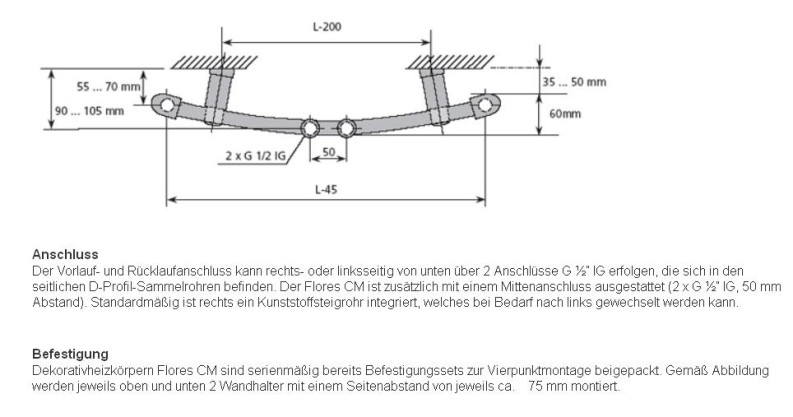 Purmo Badheizkörper Flores CM
