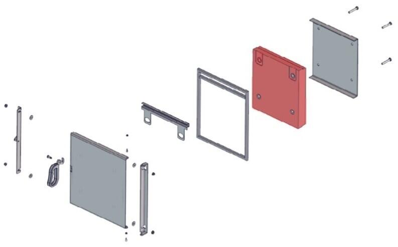 ETA SH 20-60 Vermiculiteisolierung für Fülltür, 354,5x330x60mm