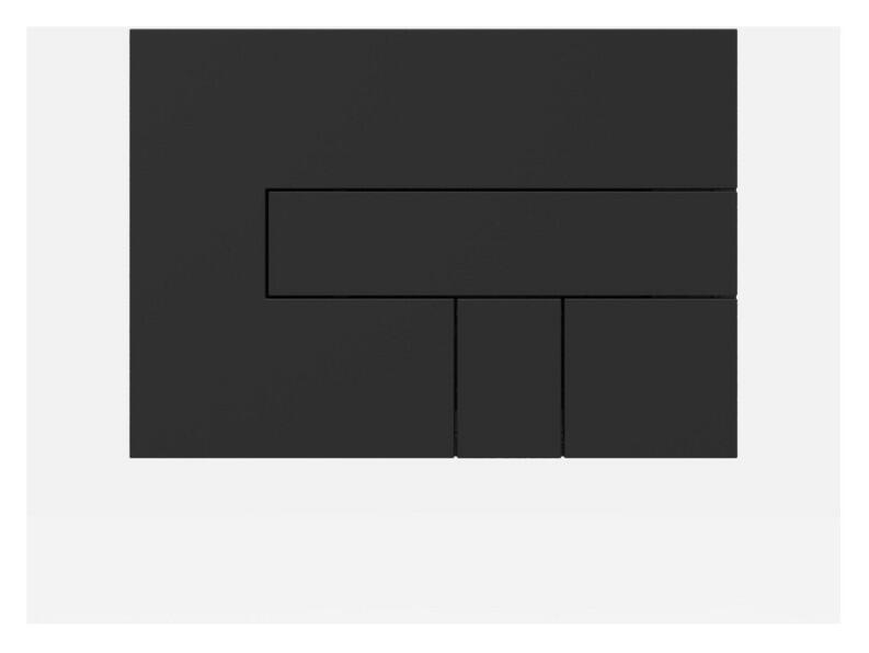 SANIT Betätigungsplatte LOS Kunststoff, schwarz