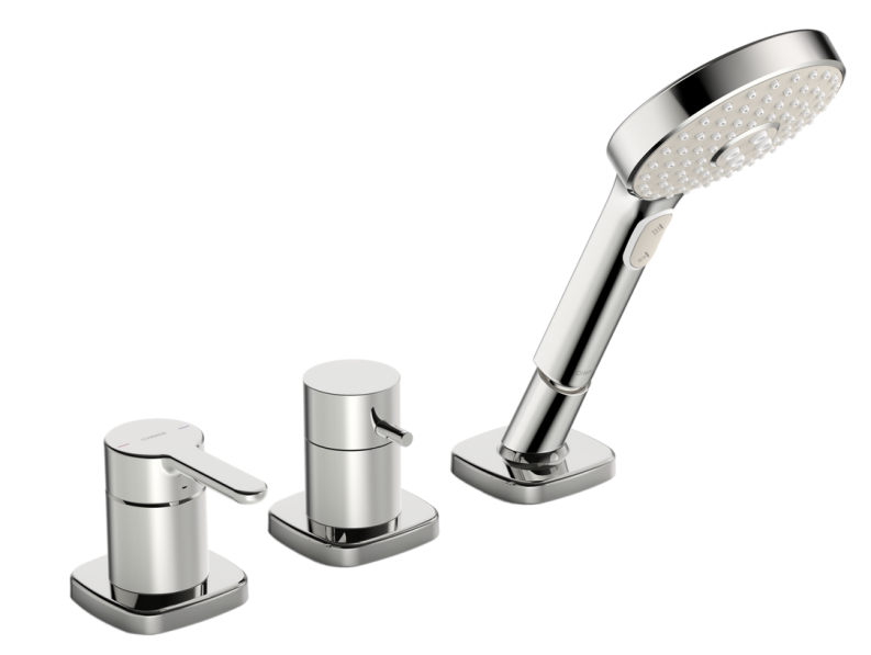 HANSADESIGNO Fertigmontageset Einhandmischer für alle 3-Loch-Einbausets