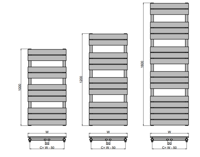Design Badheizkörper Navi Anthrazit