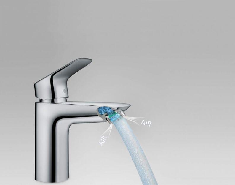 Hansgrohe Logis Einhebel-Waschtischmischer 100 CoolStart ohne Ablaufgarnitur