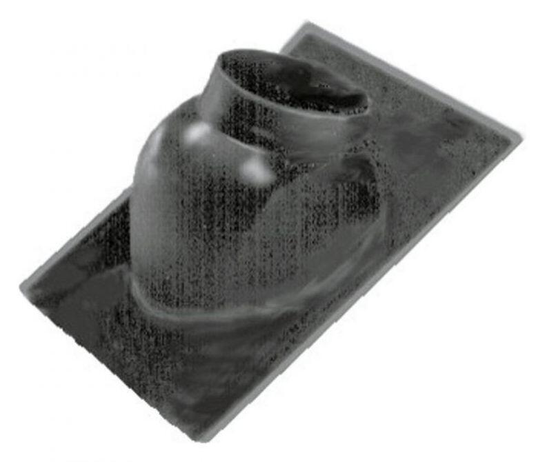 Wolf Dachplatte für Schrägdach mit 25° - 45° Neigung mit Adapter für Luft-/Abgasführung senkrecht