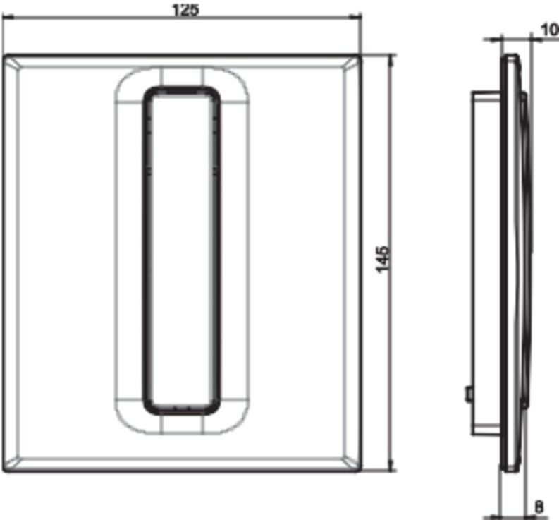 SANIT Urinal-Abdeckplatte Ineo Bright, Kunststoff weiß