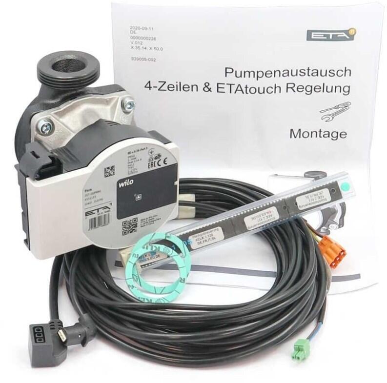 ETA Pumpen-Austausch-Set für Rücklaufanhebung bis 60kw /Wilo Yonos Para RS25/6-RKA-W-MC130-3-I-FS14