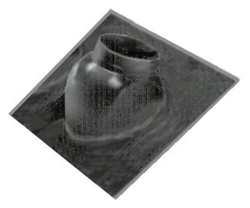 Wolf Dachplatte 500 x 500mm f&uuml;r Schr&auml;gdach mit 25&deg; - 45&deg; Neigung mit Adapter